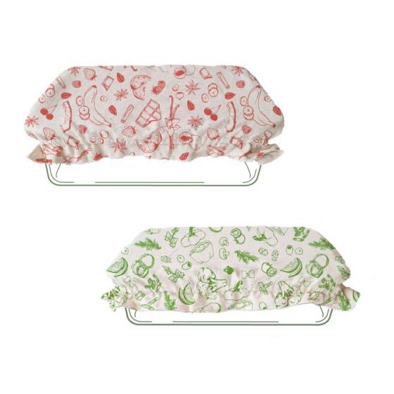 Set de 2 couvre-bols rectangles en coton BIO