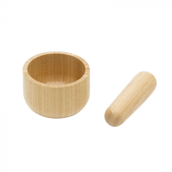 Bamboo pestle and mortar set