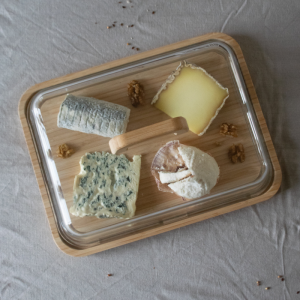 Plateau à fromage avec cloche en verre PEBBLY - Culinarion