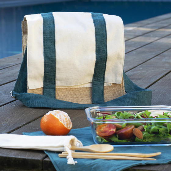 Shoulder bag with placemat
