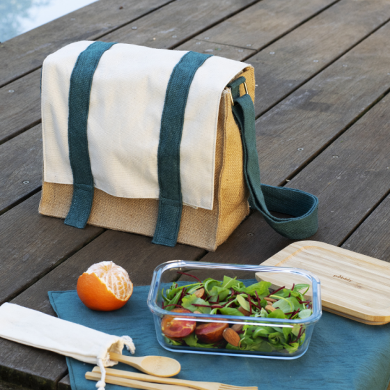 Shoulder bag with placemat