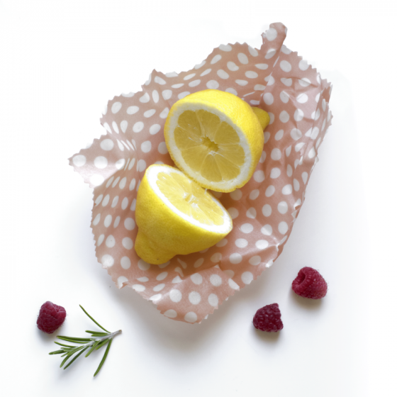 Set of 3 beeswax food packaging sheets