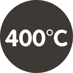 Maximum temparature 400°C